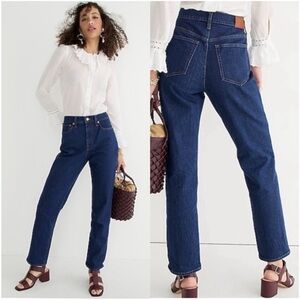 J. CREW 29x27 Classic Straight Jean ankle 0708 High Rise Rinse Wash Blue ba665